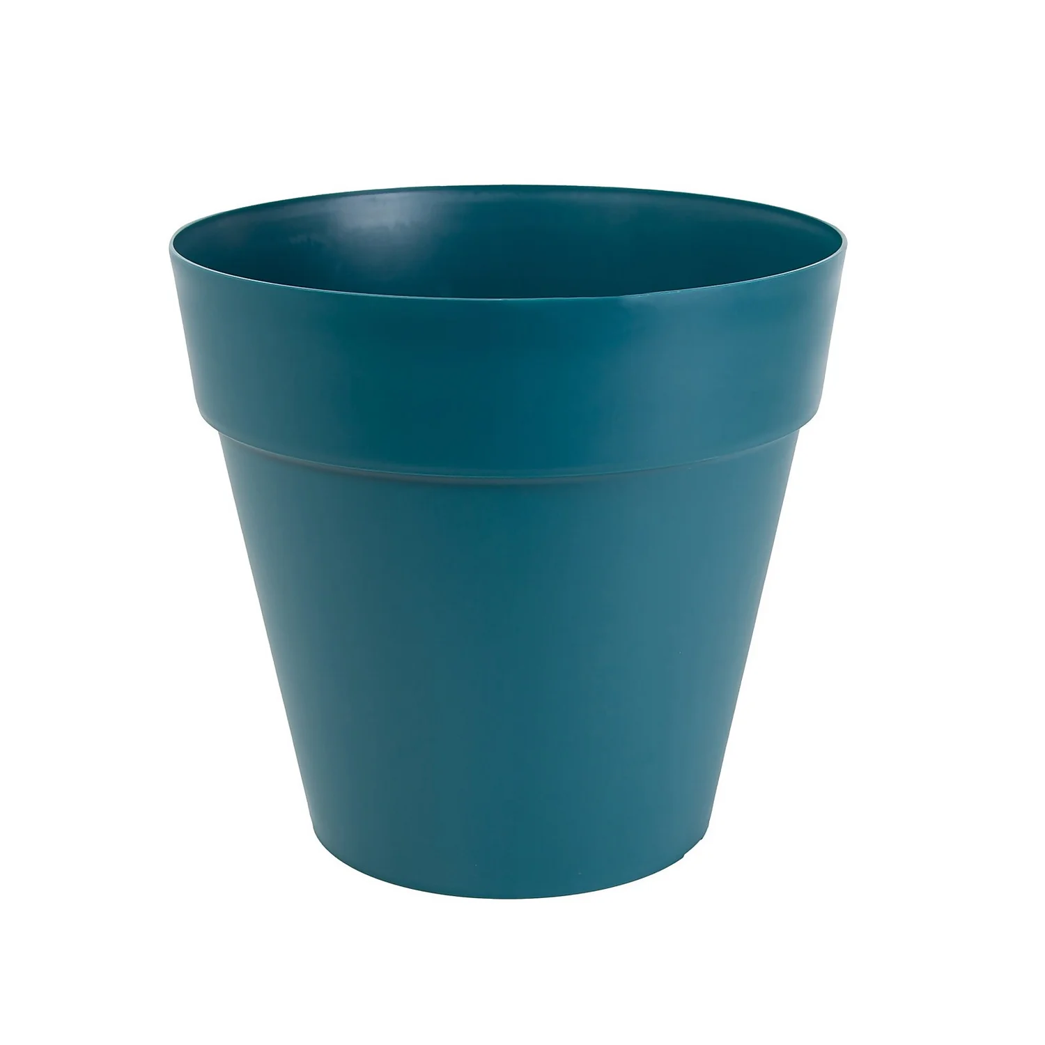 Soho Contemporary Plastic Blue Pot - 14cm 1 Soho Contemporary Plastic Blue Pot - 14cm