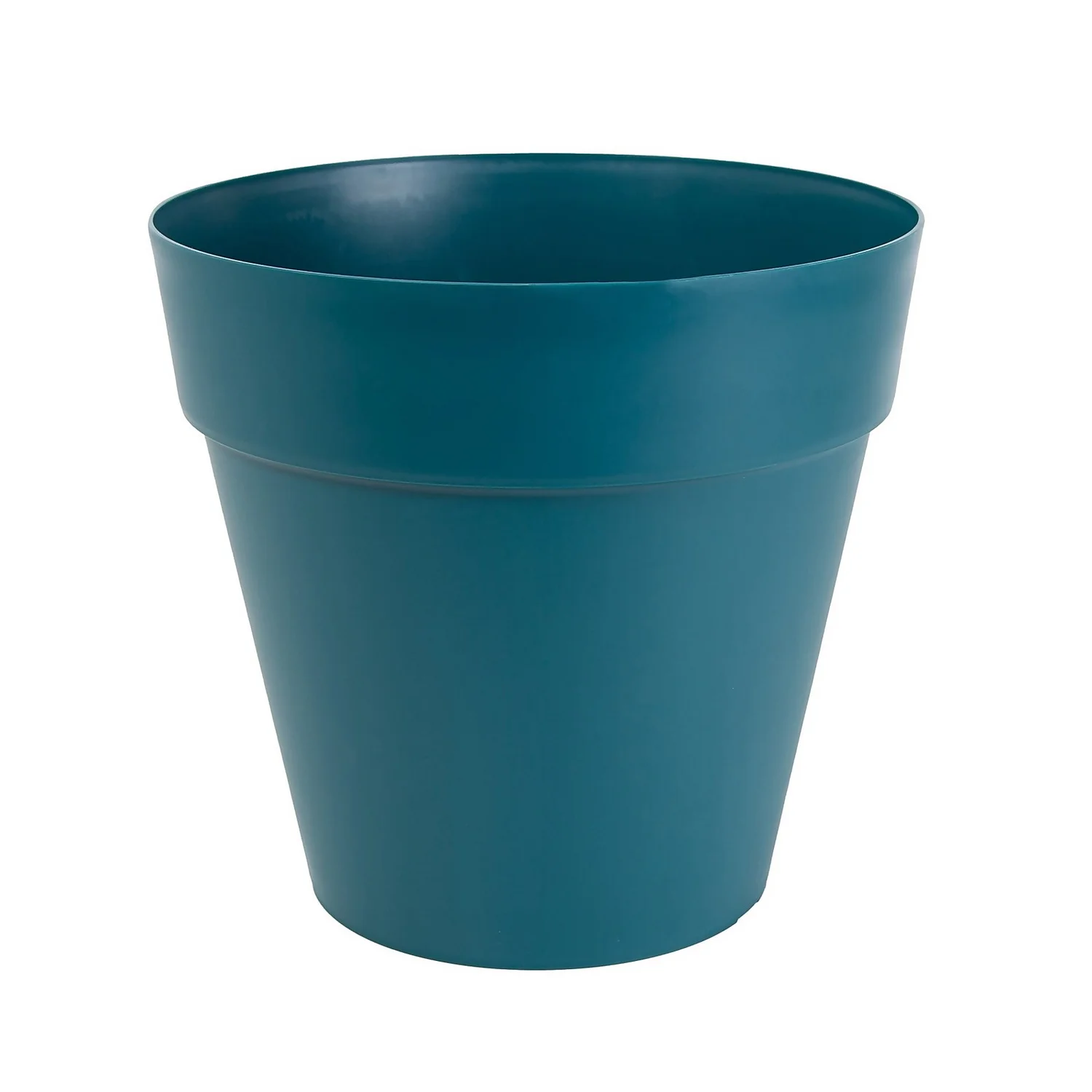 Soho Contemporary Plastic Blue Pot - 21cm 1 Soho Contemporary Plastic Blue Pot - 21cm