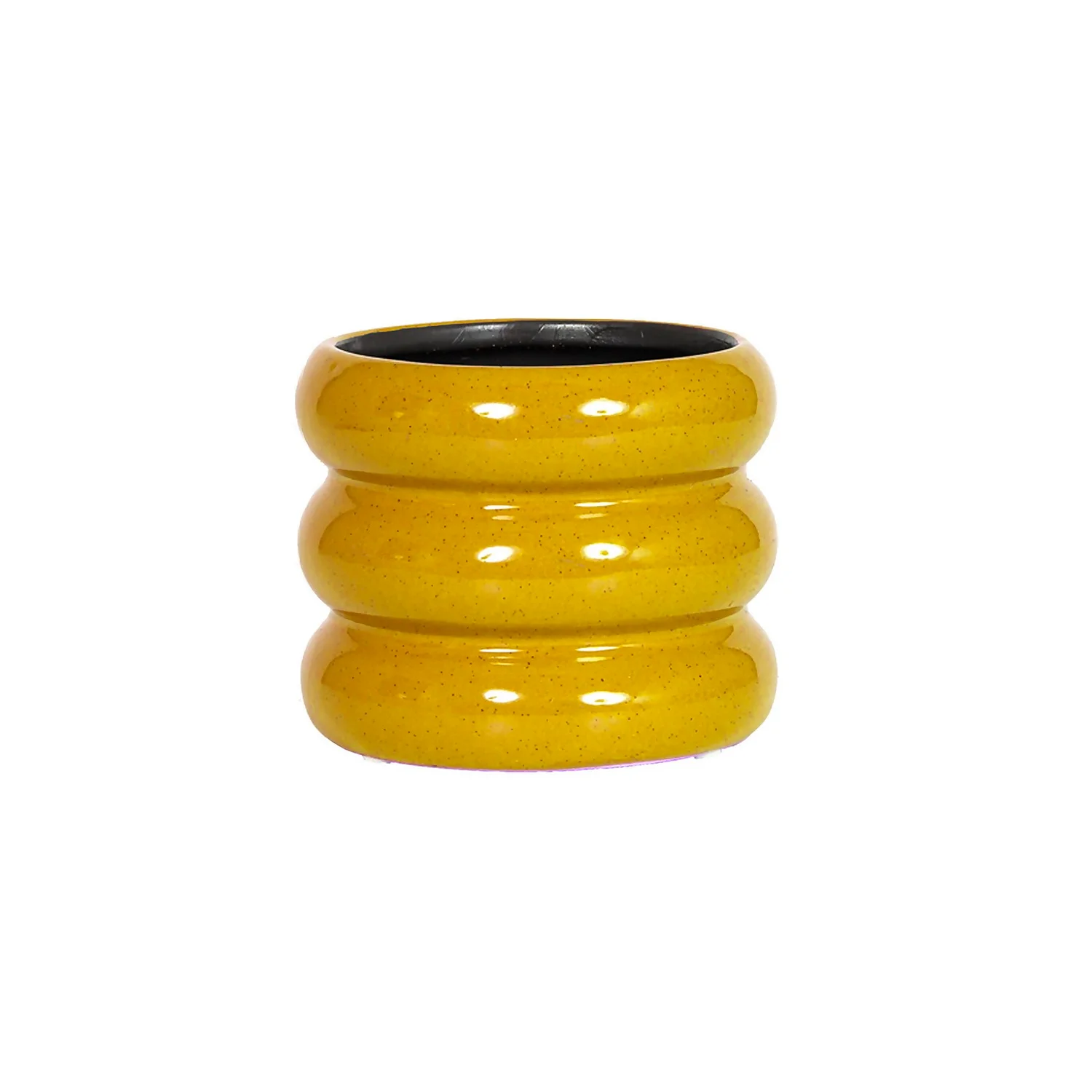 Ribbed Indoor Plant Pot - 11cm 4 Ribbed Indoor Plant Pot - 11cm - Image 4