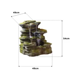 Stylish Fountain Como Springs Water Feature With LEDs -Garden Decoration 14519356 1045047822742634