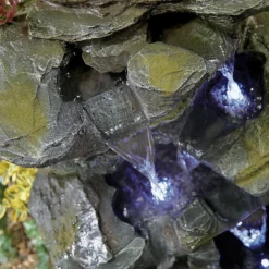 Stylish Fountain Como Springs Water Feature With LEDs -Garden Decoration 14519356 5765047822618188