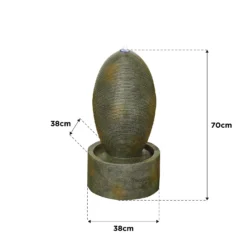 Stylish Fountain Petite Ripple Water Feature With LEDs 5 Stylish Fountain Petite Ripple Water Feature With LEDs -Garden Decoration 14519358 5205047822608222