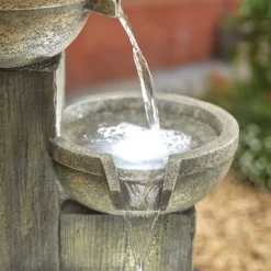 Stylish Fountain Ash Columns Water Feature With LEDs 8 Stylish Fountain Ash Columns Water Feature With LEDs -Garden Decoration 14519359 2355047822573173