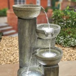 Stylish Fountain Ash Columns Water Feature With LEDs 9 Stylish Fountain Ash Columns Water Feature With LEDs -Garden Decoration 14519359 4105047822611828