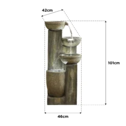 Stylish Fountain Ash Columns Water Feature With LEDs 11 Stylish Fountain Ash Columns Water Feature With LEDs -Garden Decoration 14519359 5615047822695786