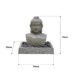 Stylish Fountain Lotus Buddha Water Feature With LEDs 7 Stylish Fountain Lotus Buddha Water Feature With LEDs -Garden Decoration 14519362 9825047822642530